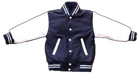 Kids Varsity Letterman Jacket, Children Baseball Jacket