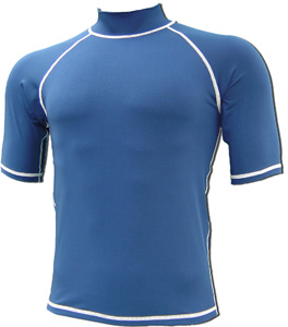Blue Rash Guard, Lycra Rash Guard, Rash Guard Vest Suit