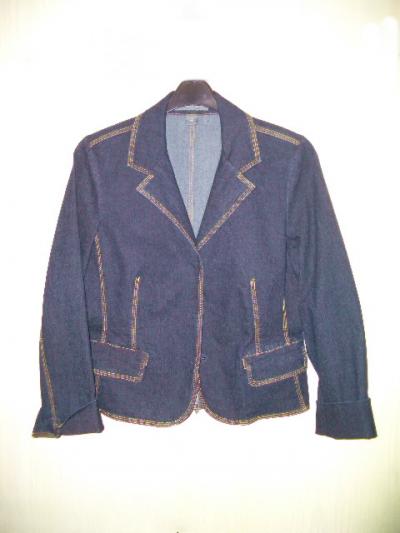 Ladies` Denim Stretch Jacket