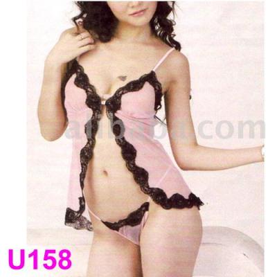 U158p Pink Lady Sexy Lingerie T-Back Teddy (U158p Pink Lady Sexy Lingerie T-Back Teddy)