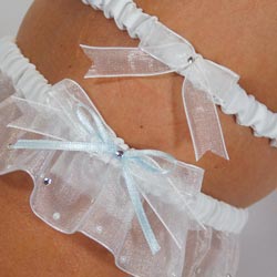 Blue Clouds Garter