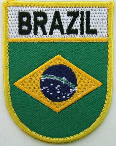 Brazil Shield Iron-on Embroidered Patch