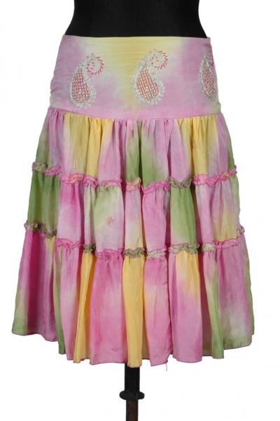 Silk Skirt-Bandhani