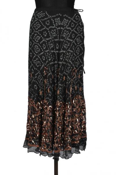 Silk Skirt-Bandhani
