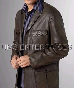 Lambskin Leather Blazer (Blazer en cuir d`agneau)
