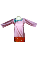 Pink Colour Silk Cut Work Embroidered Kurta (Couleur rose Silk Cut travail brodé Kurta)