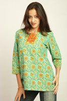 Daboo Print Traditional Cotton Kurta (Daboo Drucken Traditionelle Cotton Kurta)