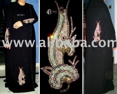 Crystal Embellished Abayas (Islamic Dress) (Хрустальные украшения Abayas (исламское платье))