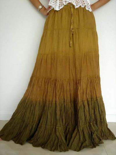 Cotton Long Skirt