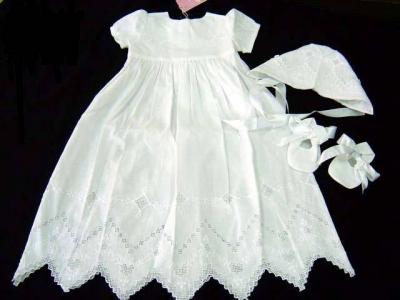 Hand Embroidery Christening Gowns For Babies