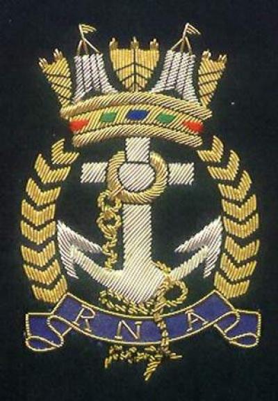 Hand Embroidered Gold And Siver Wire Badges, Crests, Patches