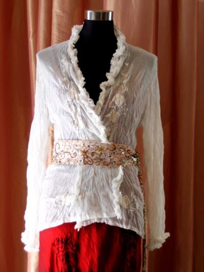 Crushed Silk Chiffon Top (Щебень шелковый шифон Вверх)