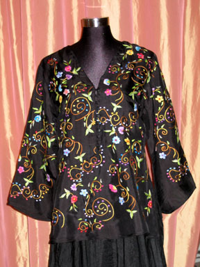 Embroidery Silk Tunic (Вышивка шелком Туника)