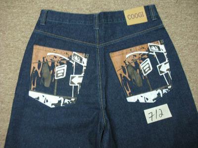 Hip Hop Jeans with Printed Pocket (Hip Hop Jeans with Printed Pocket)