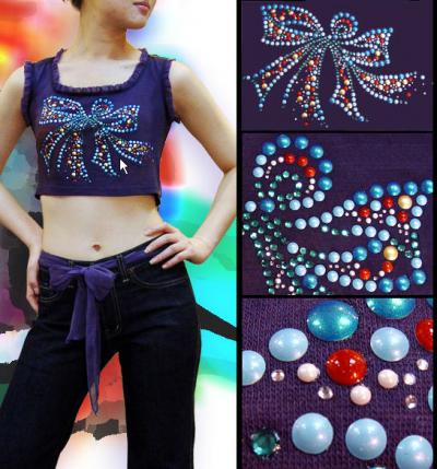 Spangle, Motif, Rhinestone, (Paillette, Motif, Stras,)