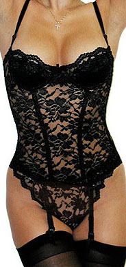 Sexy Lingerie Black Lace Cprset (Sexy Lingerie Black Lace Cprset)