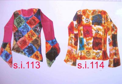 Cotton Patch Work Design Ladies Shirt (Cotton Patch Work Design Ladies Shirt)