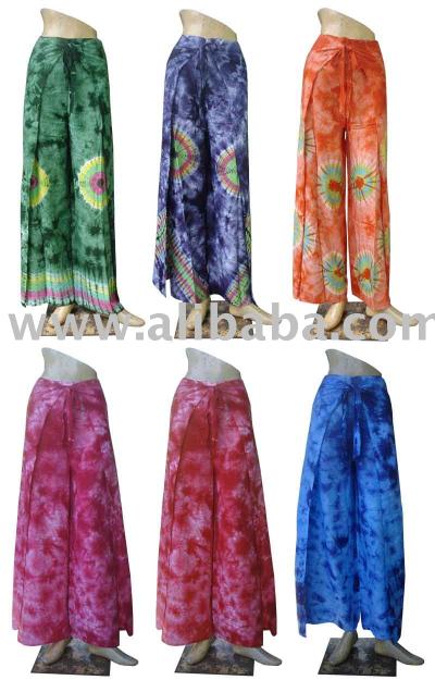 Tie Dye Wrap Pants, Sarong Trouser Pants (Tie Dye Wrap Pants, Sarong Trouser Pants)