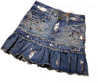 Ladies Jean Miniskirt