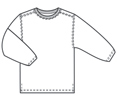 Adults Crew Neck Sweatshirt With Side Vent (Adultes Sweat-shirt ras du cou avec fente latérale)