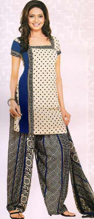Border Suit With Printed Bottom (Suit frontière avec imprimé Bas)