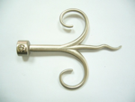 Curtain rod , finial, drapery hardware. (Curtain rod , finial, drapery hardware.)