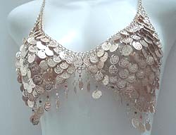 Egyptian Belly Dance Coin Bra Cover