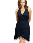 Halter Keyhole Silk Dress (Halter Keyhole Silk Dress)
