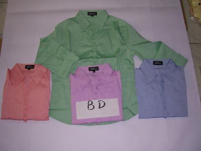 Ladies` Cotton Woven Blouse (Ladies` Cotton Woven Blouse)