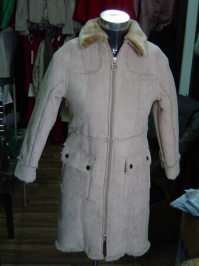 Ladies` Basic 100% Polyester Suede Micro Fibre Bonded With Fake Fur Outerwear (Ladies` Basic 100% Polyester Suede Micro Fibre Bonded With Fake Fur Outerwear)