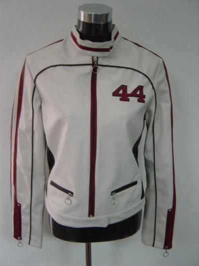 Ladies` Fashion 100% PU Cow Used Pull Up Jackets With Soft Handfeeling (Ladies` Fashion 100% PU Cow Used Pull Up Jackets With Soft Handfeeling)
