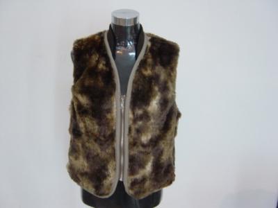 Ladies` Fashion 100% Acrylic Fancy Fake Fur Vest (Ladies` Fashion 100% Acrylic Fancy Fake Fur Vest)