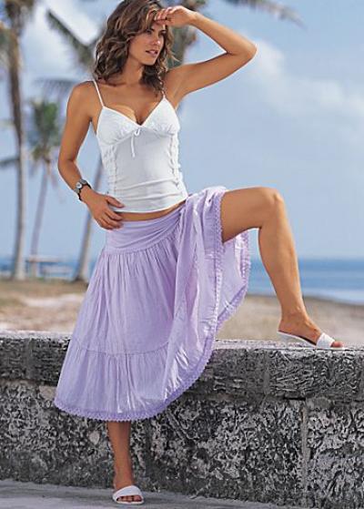 Crape Cotton Skirt