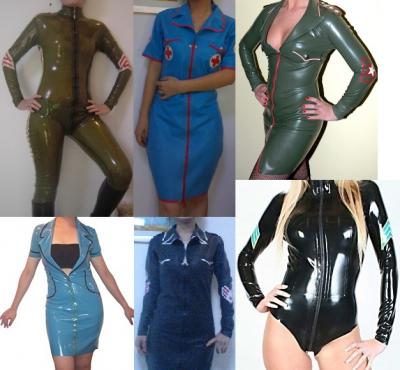 Latex Wear For Service Uniform And Army Style Jackets