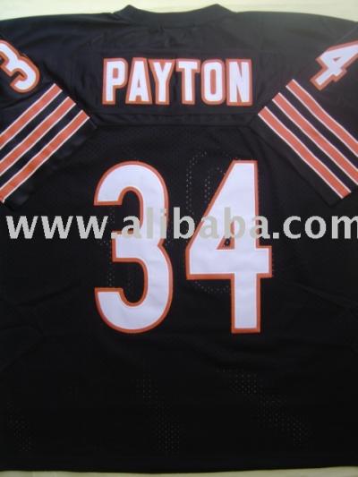 Payton# 34 Black Throwbacks Sports Jerseys Stock (Payton# 34 Black Throwbacks Sports Jerseys Stock)