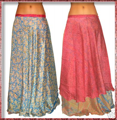 Silk Reversable Skirt (Silk Reversable Skirt)