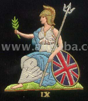 Hand Embroidery Bullion Wire Badges (Hand Embroidery Bullion Wire Badges)