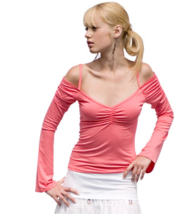 Off Shoulder Pink Tank Tops (Off Shoulder Pink Tank Tops)