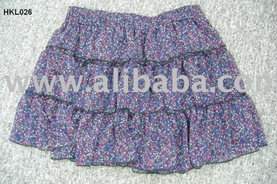 Printing Flower Skirt