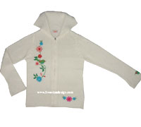 Ladies Cardigan Hand Embroidery