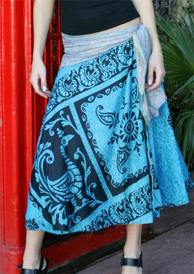 Silk Wrap Skirt