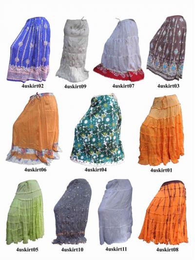 Ladies Skirts In Various Styles From India