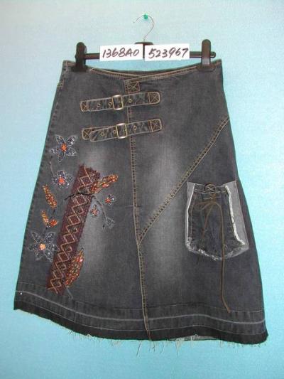 Ladies` Denim Skirt