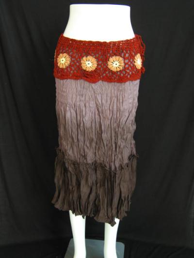 Three Tone Crochet Skirt (Три Тон вязание крючком Юбка)
