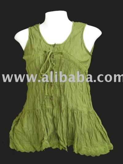 5 Button Lace Cotton Tank Tops (5 Button Lace Cotton Tank Tops)