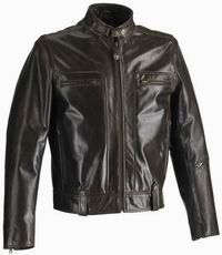 Mens Leather Jacket Leather Garment Matt Style (Herren-Lederjacke Lederbekleidung Matt Style)