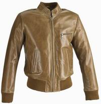 Mens Leather Jacket Leather Garment Mem Style (Mens Leather Jacket Habit de cuir Mem Style)