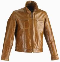 Mens Leather Jacket Leather Garment NIS Style (Mens Leather Jacket Habit de cuir NIS Style)