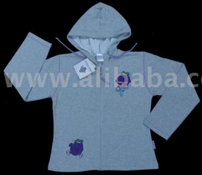 Girls Hooded Sweatshirts With Applique / Embroidery (Девушки капюшоном Блузы с аппликацией / Вышивка)