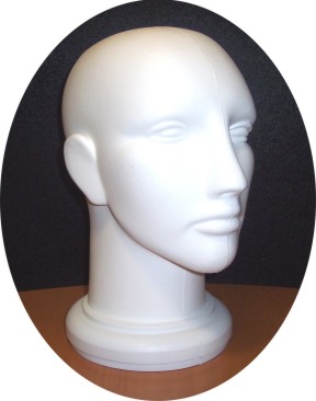 Unisex Head Form Mannequin-White (Unisexe Head Form Mannequin-White)
